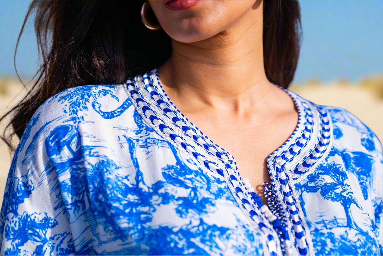 Toile De Jouy Beach Caftan