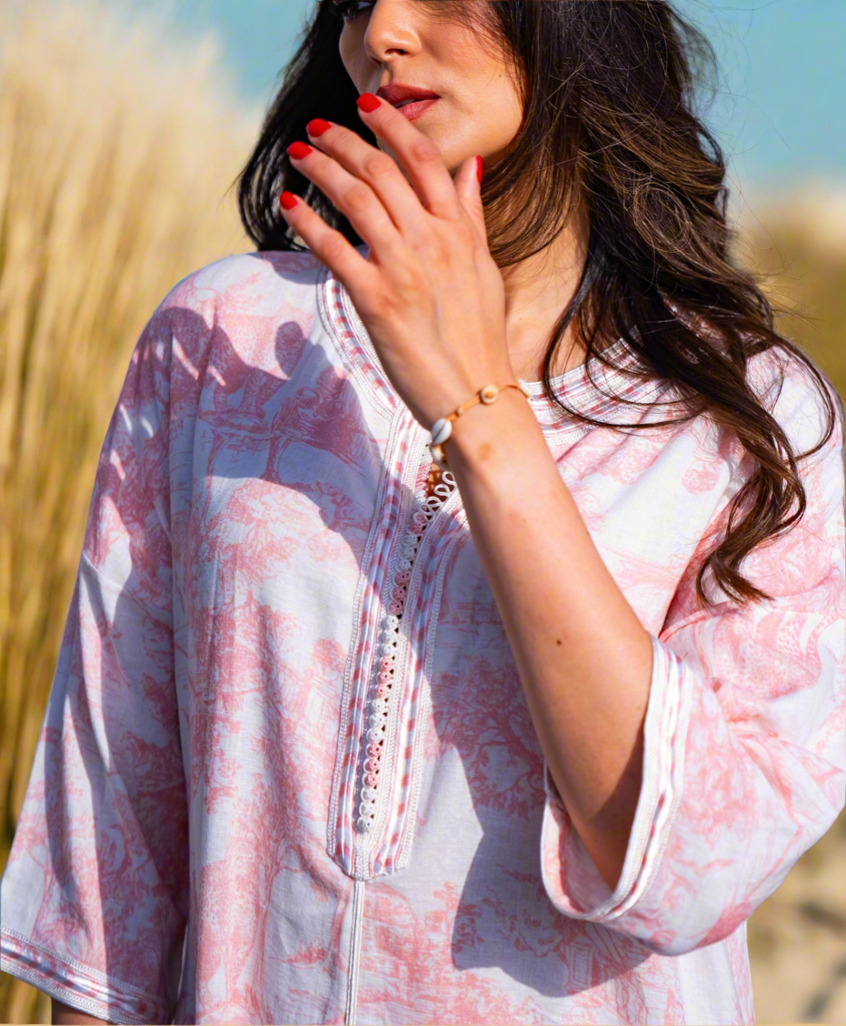 Toile De Jouy Beach Caftan