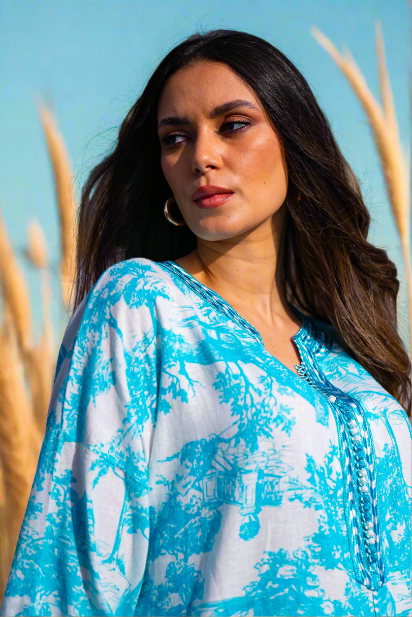 Toile De Jouy Beach Caftan