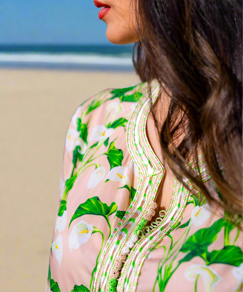 CALLA LILY BEACH CAFTAN