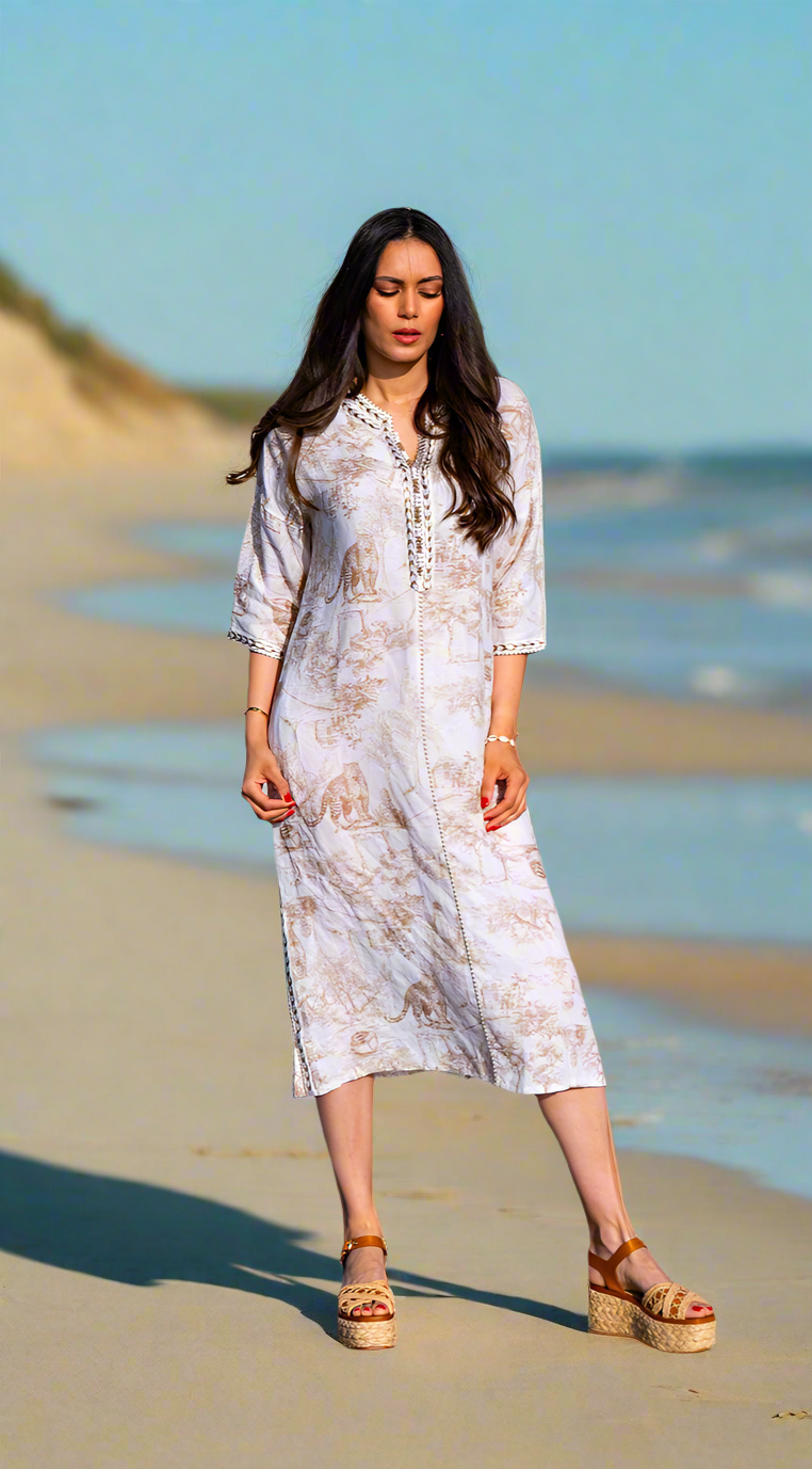 TOILE DE JOUY BEACH CAFTAN