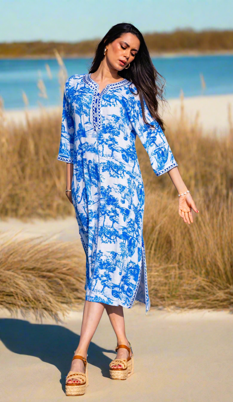 TOILE DE JOUY BEACH CAFTAN